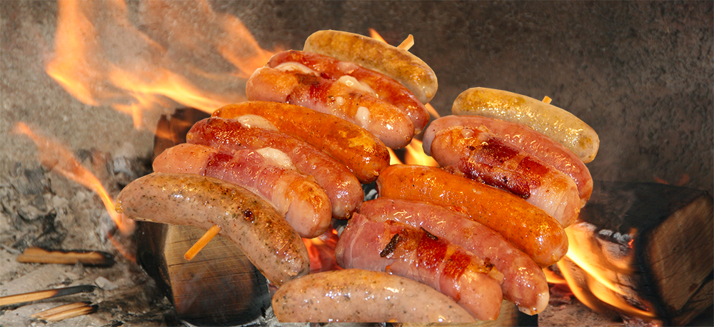 Grillwurst Spieße