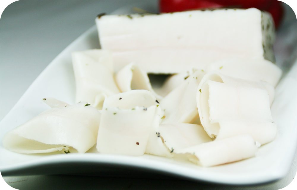 Kübelspeck vom Mangalitza Schwein