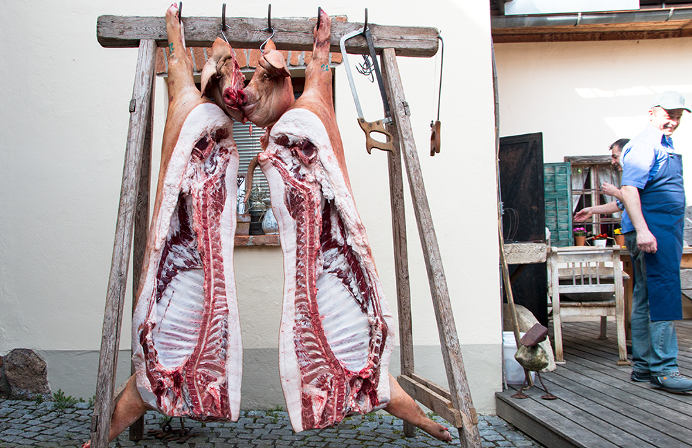 Mangalitza Schweinehälften