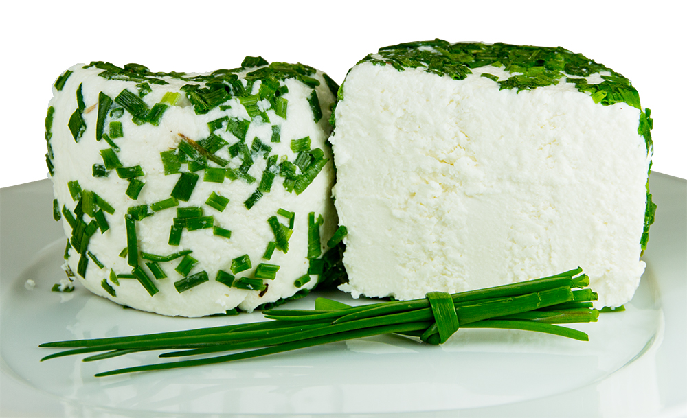 Ziegenfrischkäse mit Schnittlauch